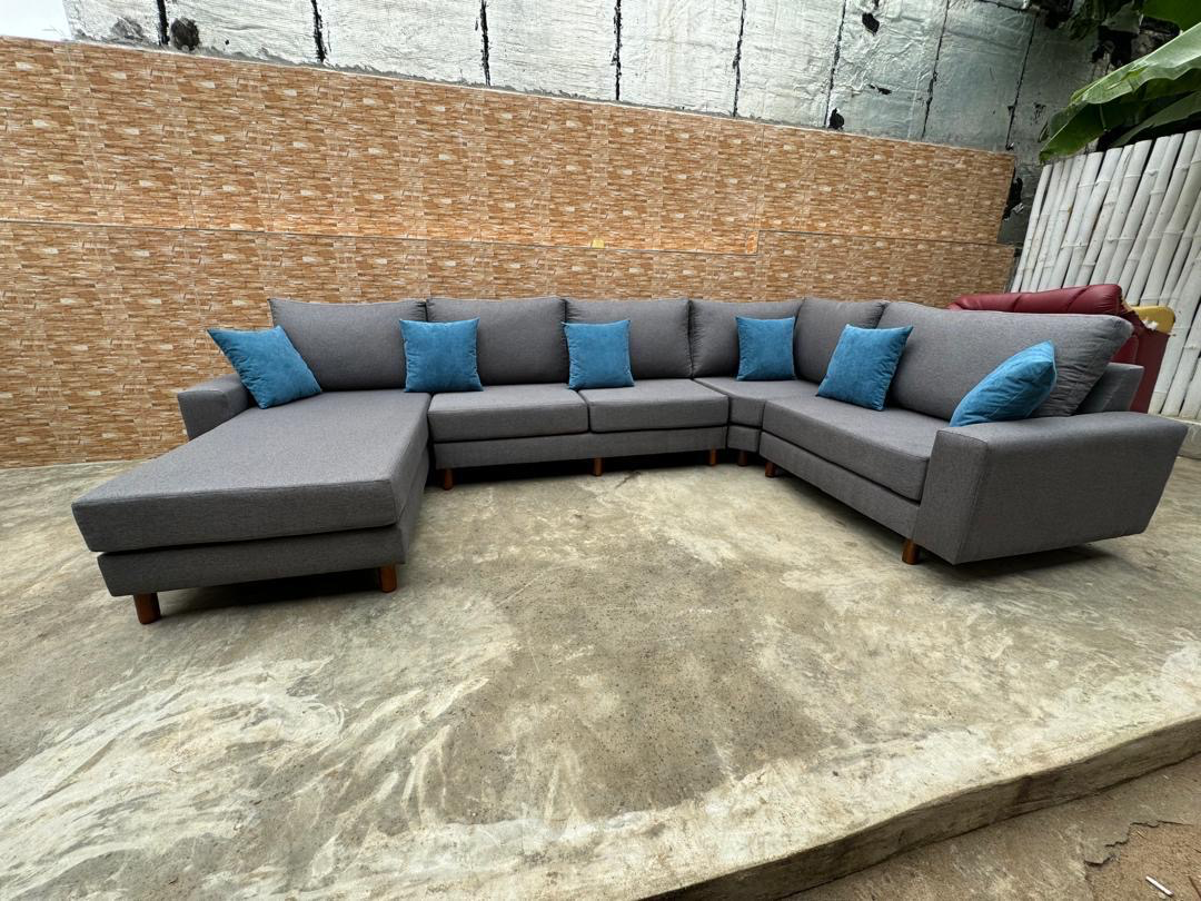 Canapé 7 Places Haut de Gamme | Salon Confortable et Sur Mesure - Avant